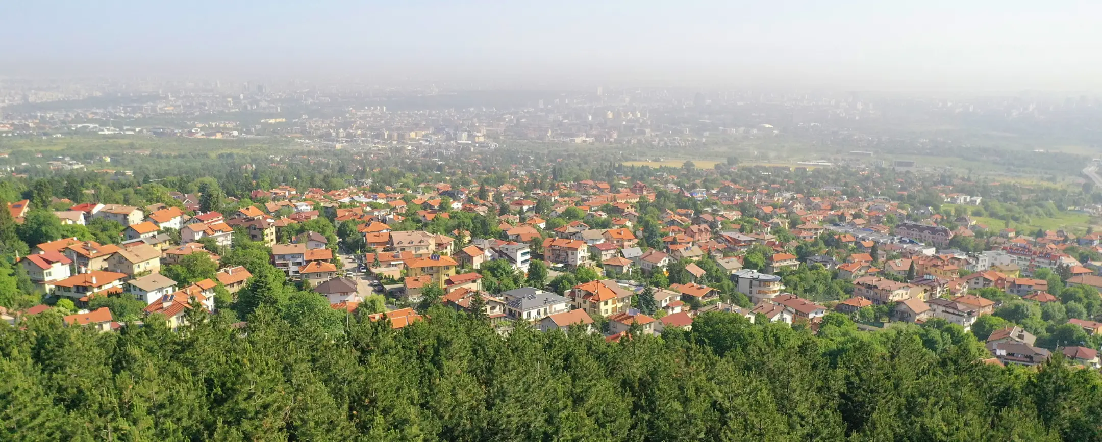 View of the village from a height